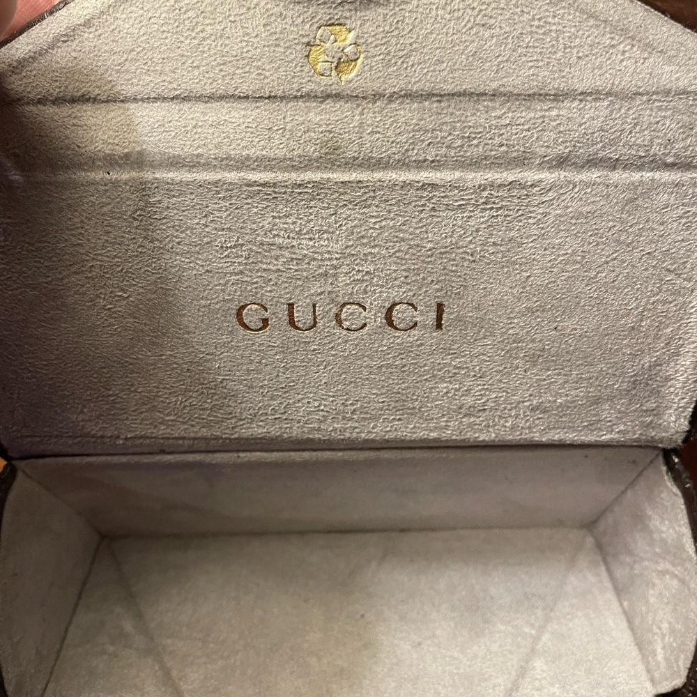 GUCCI Havana Purple Gradient Wayfarer Sunglasses with Trifold Hardshell Case - Picture 11 of 13
